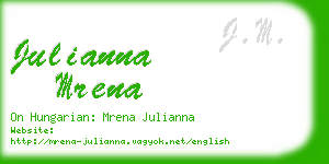 julianna mrena business card